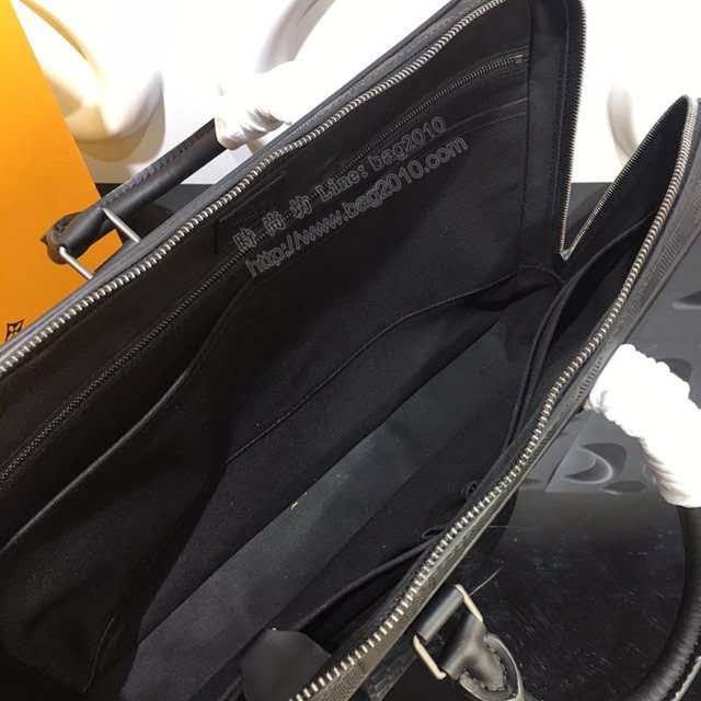 lv新款包包 路易威登Porte-Documents Voyage公事包 Damier Infini皮革 lv時尚商務男士公事包 N41146  ydh3892
